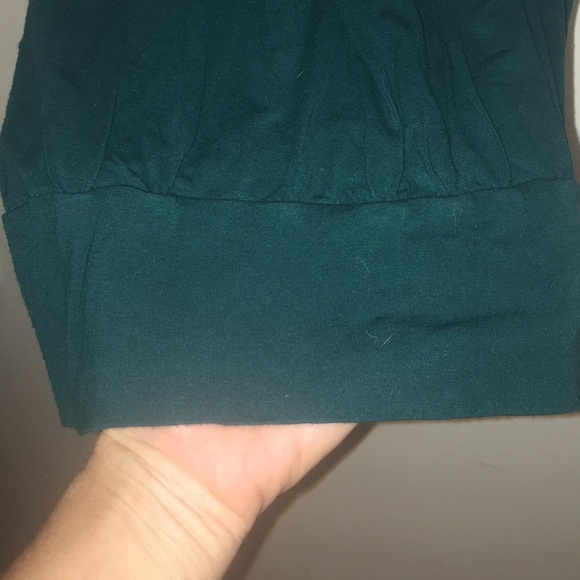 Long dark Turquoise tank top, string detailing (L) - Picture 11 of 11